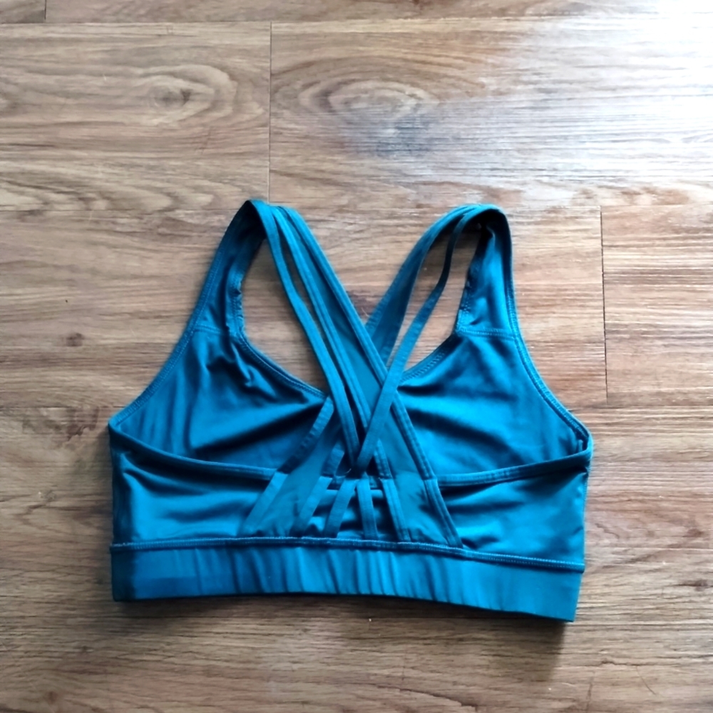 Teal sports bra
